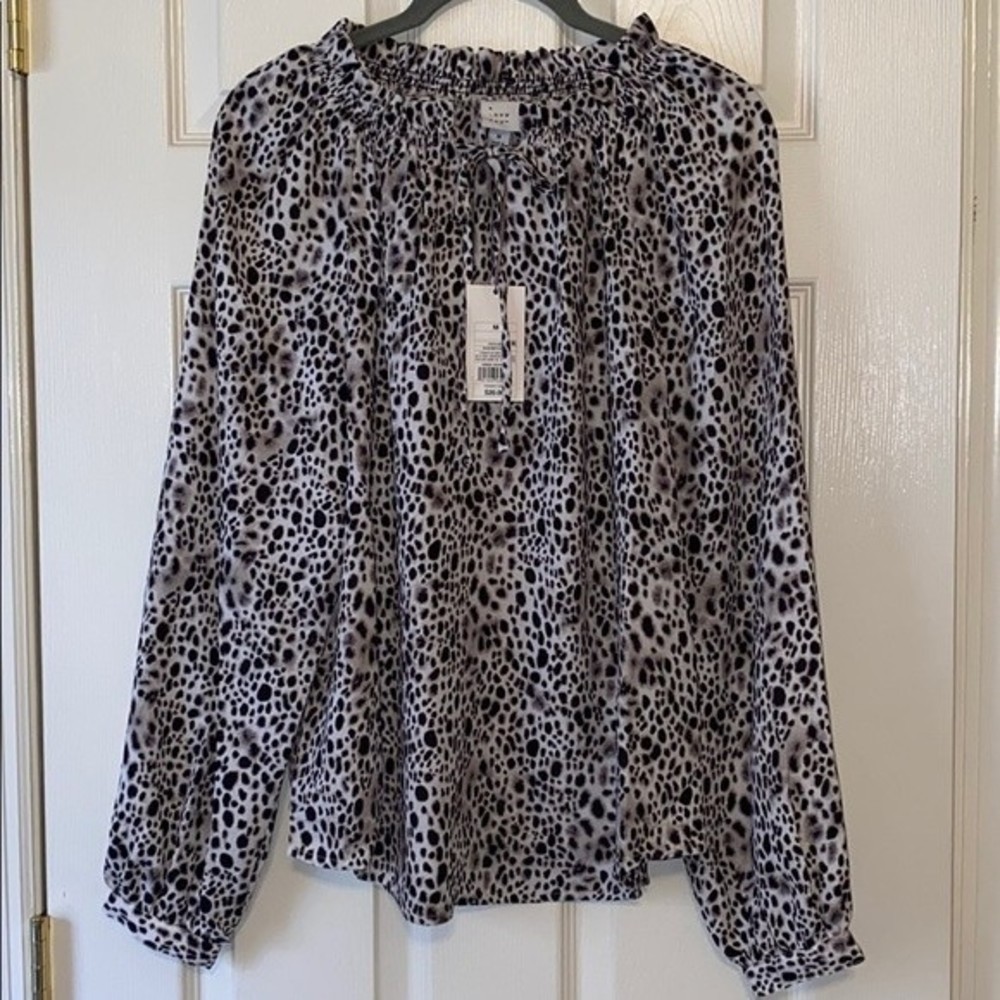 Leopard print blouse